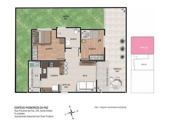 Foto do imóvel Apartamento com 2 Quartos à Venda, 45 m² em Santa Amélia - Belo Horizonte