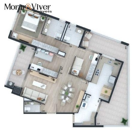 Imagem Apartamento com 3 Quartos à Venda, 106 m² em Juvevê - Curitiba Imagem Apartamento com 3 Quartos à Venda, 106 m² em Juvevê - Curitiba