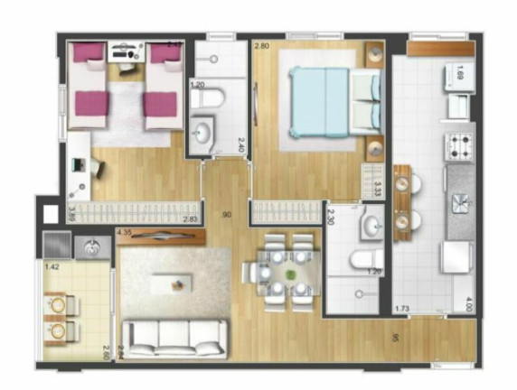 Imagem Apartamento com 2 Quartos à Venda, 66 m² em Santa Maria - São Caetano Do Sul Imagem Apartamento com 2 Quartos à Venda, 66 m² em Santa Maria - São Caetano Do Sul