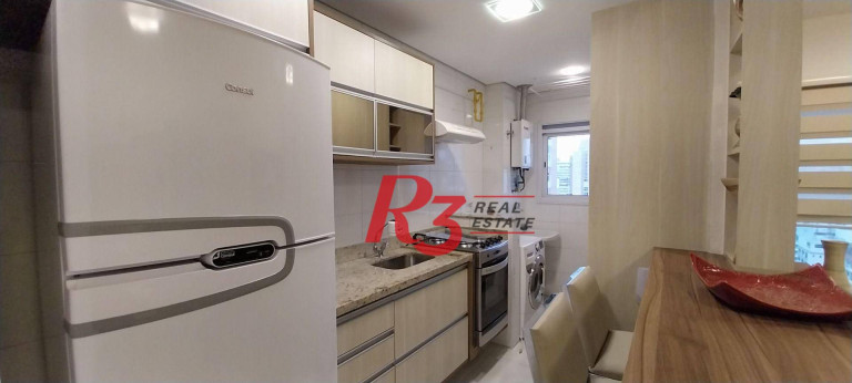Imagem Apartamento com 1 Quarto para Alugar, 50 m² em Gonzaga - Santos