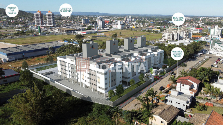 Apartamento com 2 Quartos à Venda, 52 m² em Ceará - Criciúma