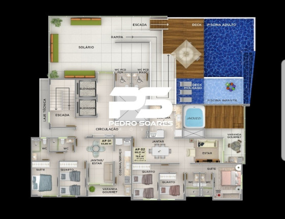 Imagem Apartamento com 3 Quartos à Venda, 107 m² em Cabo Branco - João Pessoa Imagem Apartamento com 3 Quartos à Venda, 107 m² em Cabo Branco - João Pessoa