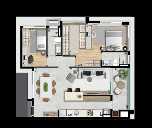 Imagem Apartamento com 3 Quartos à Venda, 93 m² em Bacacheri - Curitiba