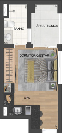 Imagem Imóvel com 1 Quarto à Venda, 28 m² em Vila Clementino - São Paulo Imagem Imóvel com 1 Quarto à Venda, 28 m² em Vila Clementino - São Paulo