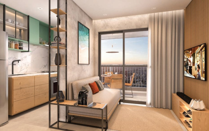 Apartamento com 2 Quartos à Venda, 46 m² em Santo Amaro - São Paulo