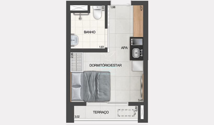 Imagem Studio com 1 Quarto à Venda, 20 m² em Moema - São Paulo