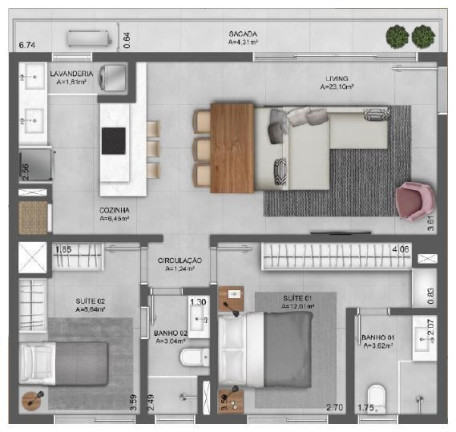 Imagem Apartamento com 2 Quartos à Venda, 81 m² em Mont Serrat - Porto Alegre Imagem Apartamento com 2 Quartos à Venda, 81 m² em Mont Serrat - Porto Alegre