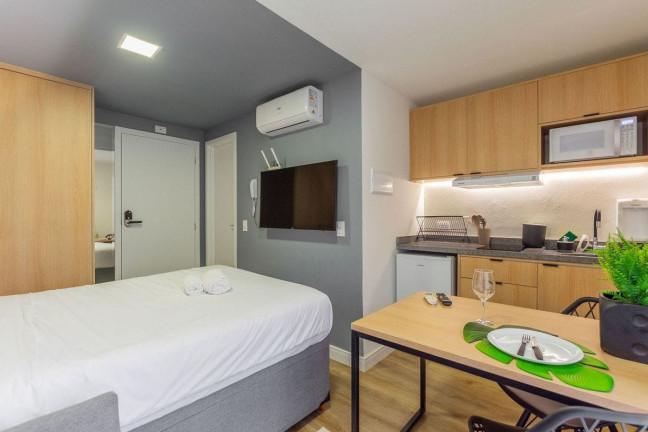 Imagem Apartamento com 1 Quarto para Alugar, 17 m² em Prado Velho - Curitiba
