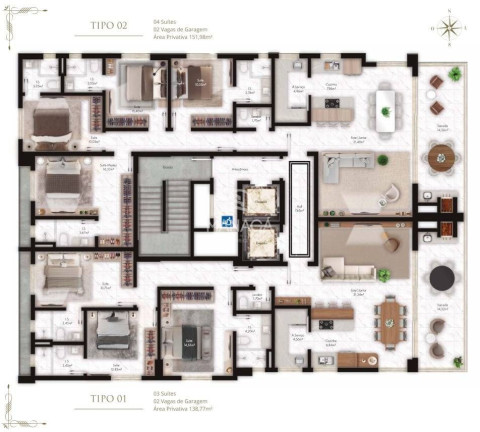 Imagem Apartamento com 3 Quartos à Venda, 139 m² em Itacolomi - Balneário Piçarras Imagem Apartamento com 3 Quartos à Venda, 139 m² em Itacolomi - Balneário Piçarras
