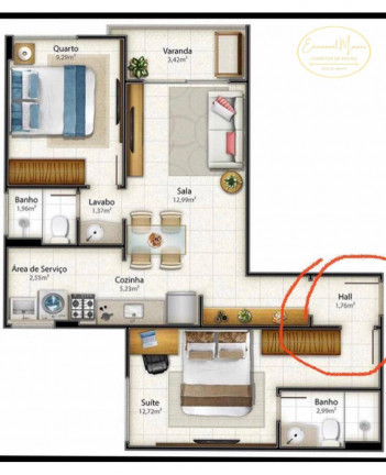Imagem Apartamento com 1 Quarto à Venda, 40 m² em Mata Da Praia - Vitória Imagem Apartamento com 1 Quarto à Venda, 40 m² em Mata Da Praia - Vitória