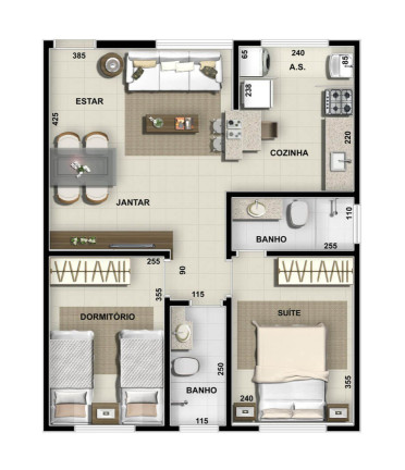 Imagem Apartamento com 2 Quartos à Venda, 41 m² em Palmital - Lagoa Santa Imagem Apartamento com 2 Quartos à Venda, 41 m² em Palmital - Lagoa Santa