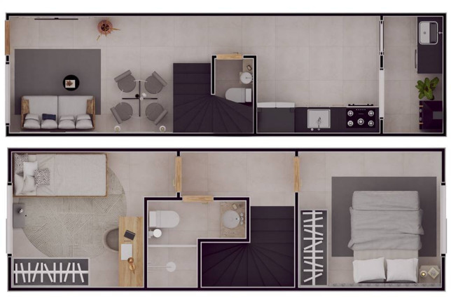 Imagem Sobrado com 2 Quartos à Venda, 52 m² em Tude Bastos - Praia Grande Imagem Sobrado com 2 Quartos à Venda, 52 m² em Tude Bastos - Praia Grande