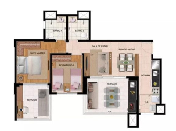 Imagem Imóvel com 2 Quartos à Venda, 72 m² em Imirim - São Paulo