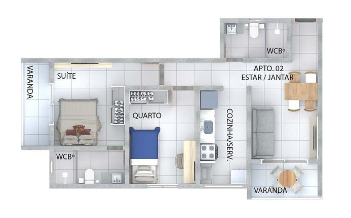 Imagem Apartamento com 2 Quartos à Venda, 61 m² em Formosa - Cabedelo Imagem Apartamento com 2 Quartos à Venda, 61 m² em Formosa - Cabedelo