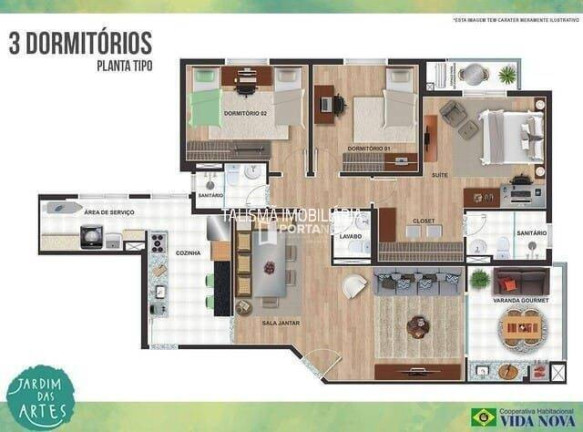 Apartamento com 4 Quartos à Venda, 125 m² em Parque Esplanada Do Embu - Embu Das Artes