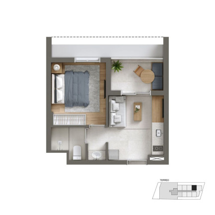 Imagem Imóvel com 1 Quarto à Venda, 46 m² em Vila Mariana - São Paulo