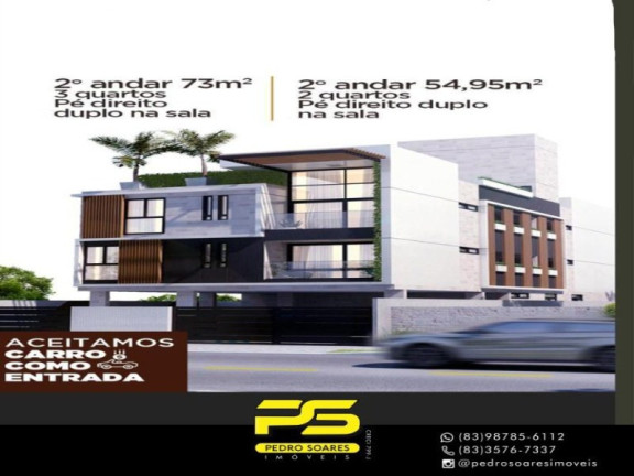 Apartamento com 2 Quartos à Venda, 55 m² em Bancários - João Pessoa