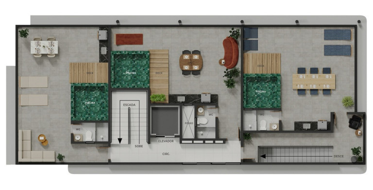 Imagem Cobertura com 2 Quartos à Venda, 101 m² em Bessa - João Pessoa Imagem Cobertura com 2 Quartos à Venda, 101 m² em Bessa - João Pessoa