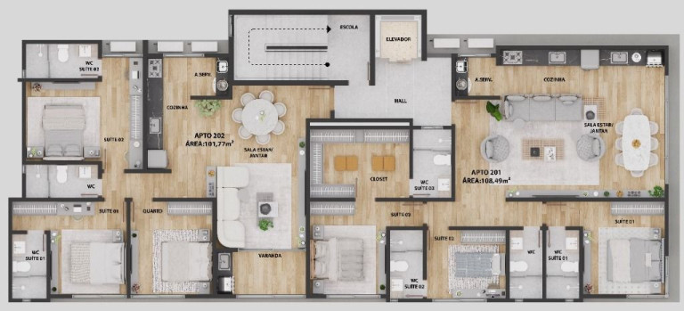 Imagem Apartamento com 3 Quartos à Venda, 108 m² em Camboinha - Cabedelo Imagem Apartamento com 3 Quartos à Venda, 108 m² em Camboinha - Cabedelo