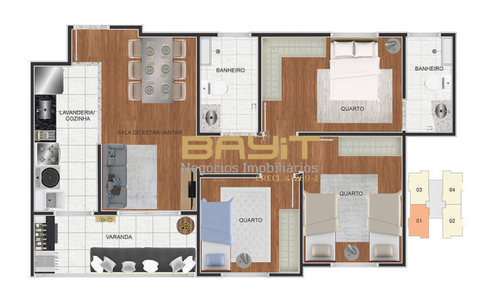 Imagem Apartamento com 3 Quartos à Venda, 60 m² em Jardim Carlos Gomes - Jundiaí Imagem Apartamento com 3 Quartos à Venda, 60 m² em Jardim Carlos Gomes - Jundiaí