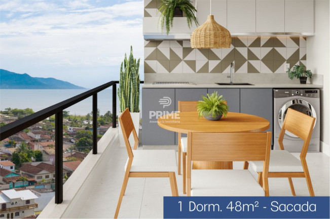 Imagem Apartamento com 1 Quarto à Venda, 39 m² em Praia Das Palmeiras - Caraguatatuba