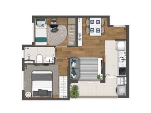 Imagem Apartamento com 2 Quartos à Venda, 34 m² em Cidade Patriarca - São Paulo