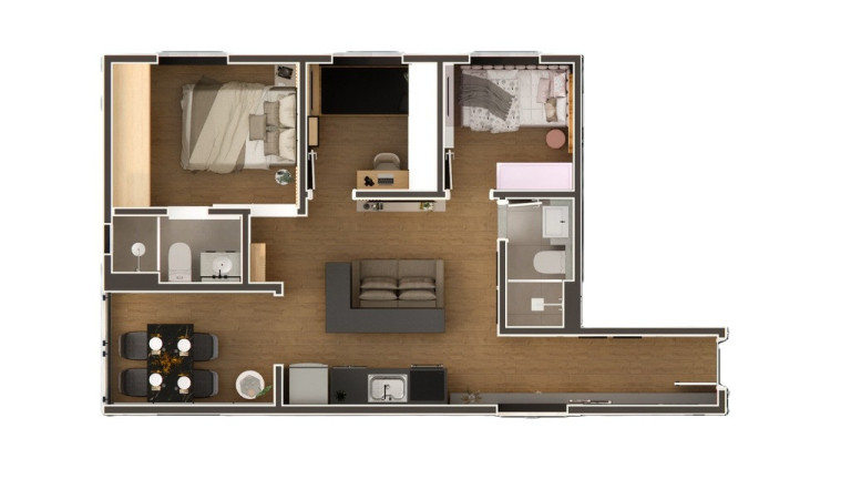 Imagem Apartamento com 3 Quartos à Venda, 55 m² em Mercês - Curitiba Imagem Apartamento com 3 Quartos à Venda, 55 m² em Mercês - Curitiba
