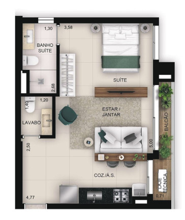 Imagem Apartamento com 1 Quarto à Venda, 83 m² em Setor Bueno - Goiânia Imagem Apartamento com 1 Quarto à Venda, 83 m² em Setor Bueno - Goiânia