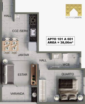 Imagem Apartamento com 2 Quartos à Venda, 53 m² em Bessa - João Pessoa Imagem Apartamento com 2 Quartos à Venda, 53 m² em Bessa - João Pessoa