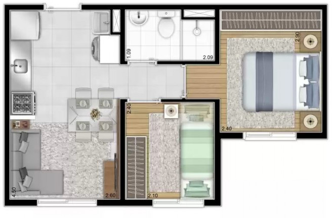 Imagem Apartamento com 2 Quartos à Venda, 32 m² em Campo Limpo - São Paulo Imagem Apartamento com 2 Quartos à Venda, 32 m² em Campo Limpo - São Paulo