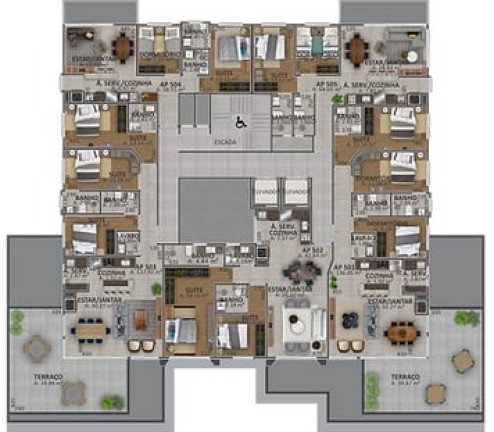 Imagem Apartamento com 4 Quartos à Venda, 194 m² em Zona Nova - Capão Da Canoa Imagem Apartamento com 4 Quartos à Venda, 194 m² em Zona Nova - Capão Da Canoa