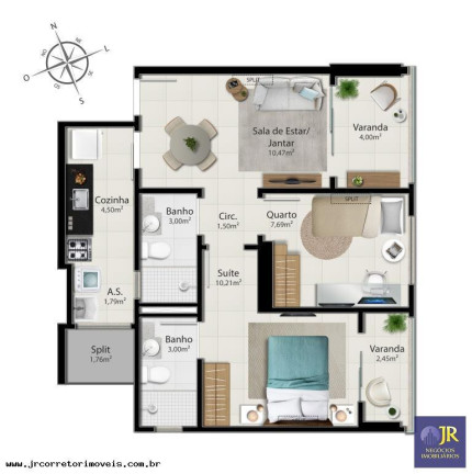 Imagem Imóvel com 2 Quartos à Venda, 59 m² em Jockey De Itaparica - Vila Velha