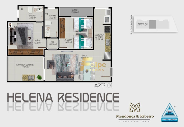 Imagem Imóvel com 2 Quartos à Venda, 60 m² em Muquiçaba - Guarapari Imagem Imóvel com 2 Quartos à Venda, 60 m² em Muquiçaba - Guarapari