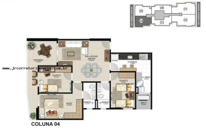 Imagem Imóvel com 3 Quartos à Venda, em Praia Da Costa - Vila Velha Imagem Imóvel com 3 Quartos à Venda, em Praia Da Costa - Vila Velha
