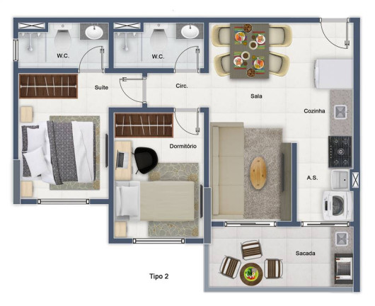 Imagem Apartamento com 2 Quartos à Venda, 57 m² em Forte - Praia Grande Imagem Apartamento com 2 Quartos à Venda, 57 m² em Forte - Praia Grande