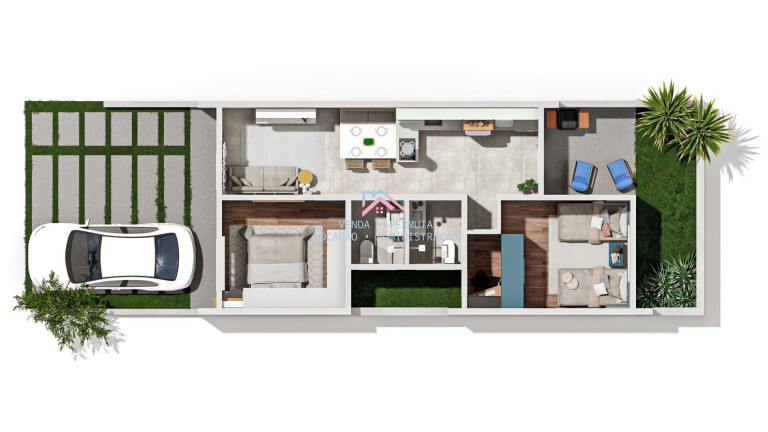 Imagem Casa com 2 Quartos à Venda, 54 m² em Maracanã - Jarinu Imagem Casa com 2 Quartos à Venda, 54 m² em Maracanã - Jarinu