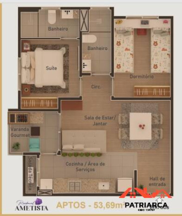 Imagem Apartamento com 2 Quartos à Venda, 51 m² em Jardim Basilicata - Sumaré Imagem Apartamento com 2 Quartos à Venda, 51 m² em Jardim Basilicata - Sumaré