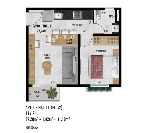 Imagem Imóvel com 2 Quartos à Venda, 37 m² em Jardim Trussardi - São Paulo Imagem Imóvel com 2 Quartos à Venda, 37 m² em Jardim Trussardi - São Paulo