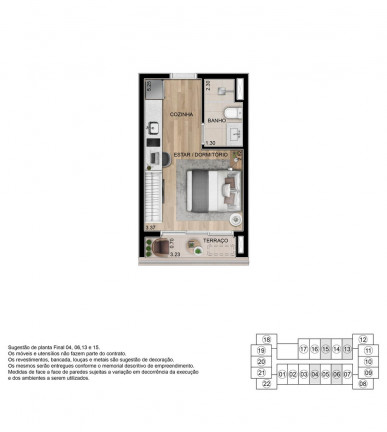 Imagem Studio com 1 Quarto à Venda, 24 m² em Campo Belo - São Paulo Imagem Studio com 1 Quarto à Venda, 24 m² em Campo Belo - São Paulo