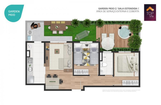 Imagem Apartamento com 2 Quartos à Venda, 45 m² em Top Life - Programa Casa Verde Amarela - Cotia Imagem Apartamento com 2 Quartos à Venda, 45 m² em Top Life - Programa Casa Verde Amarela - Cotia