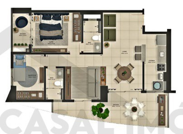 Imagem Apartamento com 3 Quartos à Venda, 90 m² em Jurunas - Belém