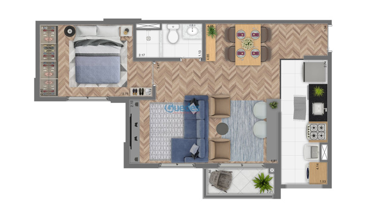 Imagem Apartamento com 2 Quartos à Venda, 45 m² em Vila Andrade - São Paulo