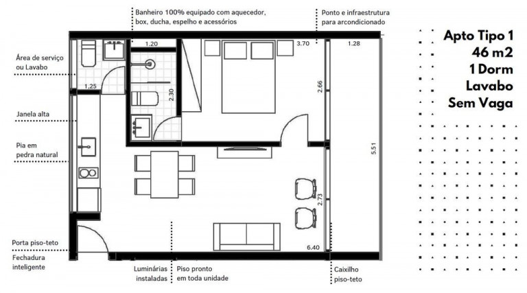 Imagem Apartamento com 1 Quarto à Venda, 39 m² em Brooklin Novo - São Paulo Imagem Apartamento com 1 Quarto à Venda, 39 m² em Brooklin Novo - São Paulo