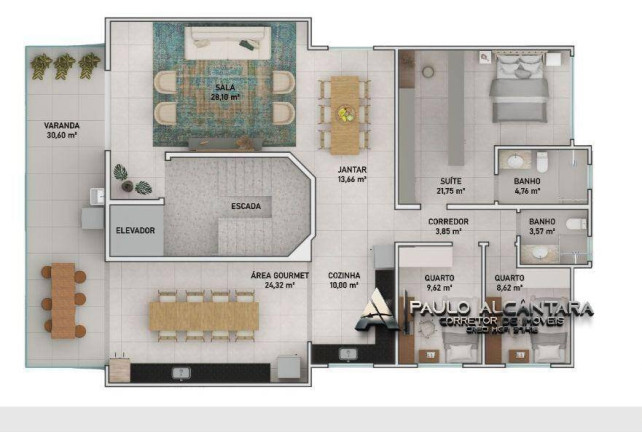 Imagem Apartamento com 3 Quartos à Venda, 161 m² em Veneza - Ipatinga Imagem Apartamento com 3 Quartos à Venda, 161 m² em Veneza - Ipatinga