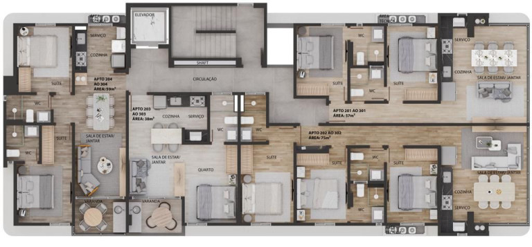 Imagem Apartamento com 2 Quartos à Venda, 59 m² em Intermares - Cabedelo Imagem Apartamento com 2 Quartos à Venda, 59 m² em Intermares - Cabedelo