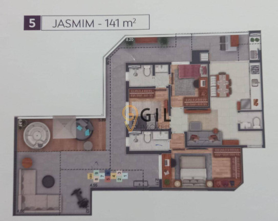 Imagem Cobertura com 3 Quartos à Venda ou Locação, 143 m² em Jardim Satélite - São José Dos Campos Imagem Cobertura com 3 Quartos à Venda ou Locação, 143 m² em Jardim Satélite - São José Dos Campos