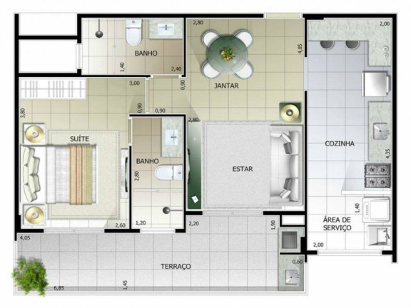 Imagem Apartamento com 1 Quarto à Venda, 60 m² em Ocian - Praia Grande Imagem Apartamento com 1 Quarto à Venda, 60 m² em Ocian - Praia Grande