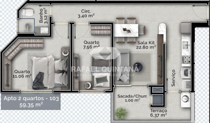 Imagem Apartamento com 2 Quartos à Venda, 34 m² em Carvoeira - Florianópolis
