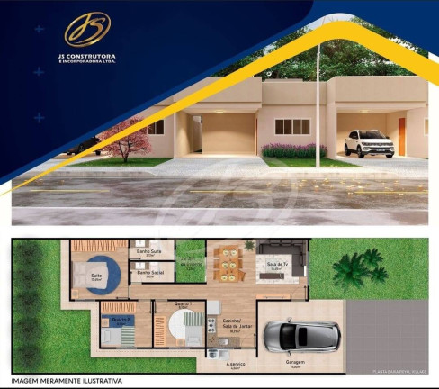 Imagem Casa de Condomínio com 3 Quartos à Venda, 99 m² em Parque Dos Pirineus - Anápolis Imagem Casa de Condomínio com 3 Quartos à Venda, 99 m² em Parque Dos Pirineus - Anápolis