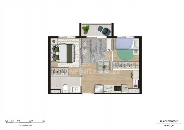 Imagem Apartamento com 2 Quartos à Venda, 37 m² em Tatuapé - São Paulo Imagem Apartamento com 2 Quartos à Venda, 37 m² em Tatuapé - São Paulo